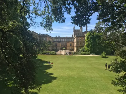 Photo of New College, a Grade I registered house & garden in Oxfordshire, south east England.