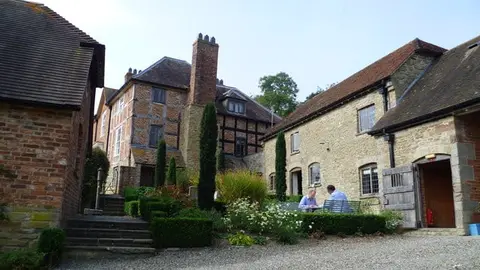 Photo of Old Downton Lodge, a restaurant near Downton on the Rock, Herefordshire, central England.