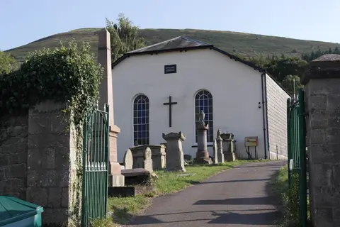 Photo of Llanwenarth Baptist Chapel, a church near Govilon in Bannau Brycheiniog, Monmouthshire, south east Wales.