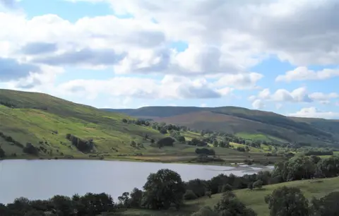 Photo of Semerwater, a Lake near Bainbridge in the Yorkshire Dales, North Yorkshire, northern England.
