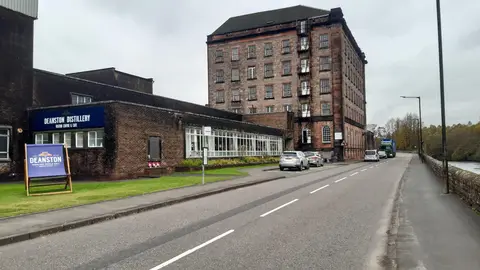 Photo of Deanston Distillery, a distillery near Doune, Stirling, central Scotland.