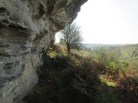Photo of Bridestones, a country estate near Levisham in the North York Moors, North Yorkshire, northern England.