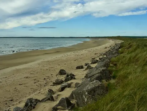 Photo of Sinclair's Bay, a beach near Keiss, Highland, the Scottish Highlands and Islands.