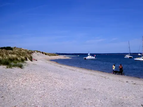 Photo of the coast at East Head West Wittering, West Sussex, south east England.