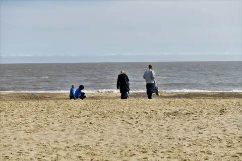 Photo of Covehithe Beach, a beach in Suffolk, eastern England.