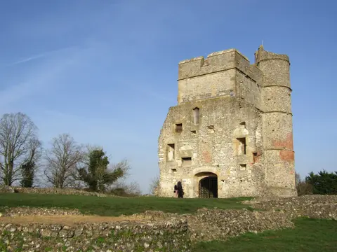 Photo of Donnington Castle, a ruined castle near Newbury, Berkshire, south east England.