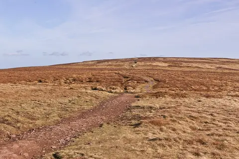 Photo: Black Mountain, a 704m hill near Capel-y-ffin in Bannau Brycheiniog, the Powys, mid Wales.