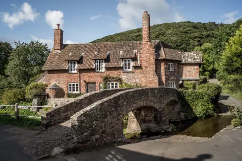 Photo of Allerford, a village in Exmoor, Somerset, south west England.