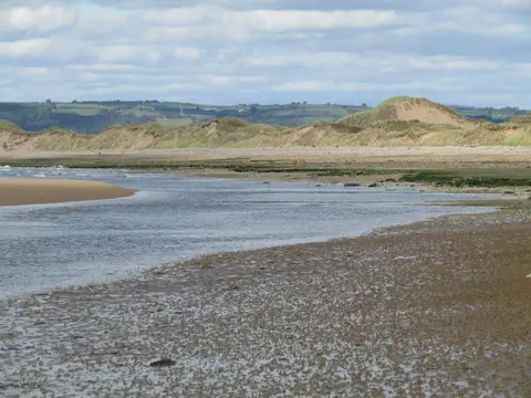 Photo of Whiteford Sands, a beach near Cheriton (Cheriton) in Gower, Swansea, south west Wales.