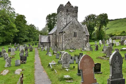 Photo of St Cadoc's Church, Cheriton, a church in Gower, Swansea, south west Wales.