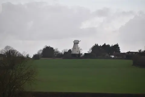 Photo of Woodchurch Windmill, a windmill in Kent, south east England.