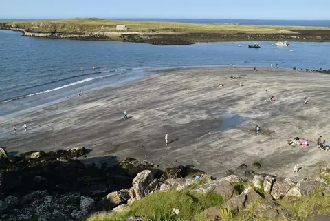Photo of Staffin Beach, a beach in Trotternish, Highland, the Scottish Highlands and Islands.