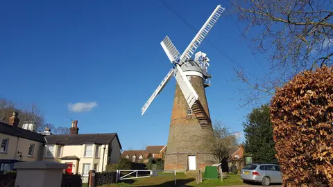 Photo of Stansted Mountfitchet Windmill, a windmill in Essex, eastern England.