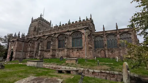 Photo of St Oswald's Church (Malpas), a church in Cheshire, north west England.