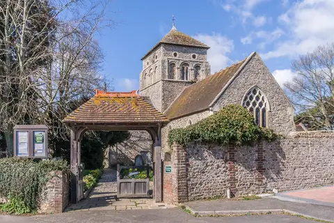 Photo of St Nicolas, Old Shoreham, a church in West Sussex, south east England.