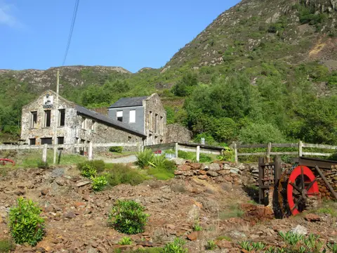 Photo of Sygun Copper Mine, a cave near Beddgelert in Eryri, Gwynedd, north Wales.