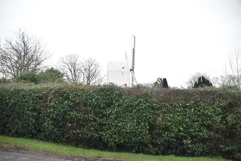 Photo of Stocks Mill, a windmill near Wittersham in the High Weald, Kent, south east England.