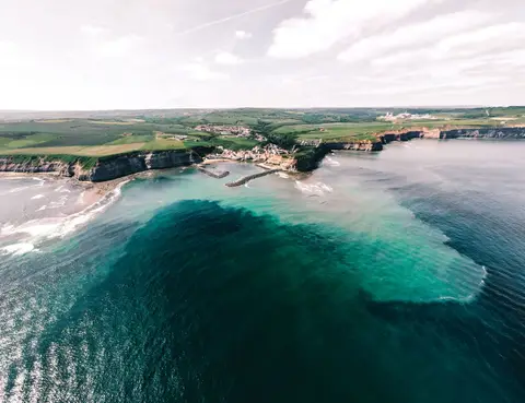 Photo along the Cleveland Way, a 109-mile National Trail running from Helmsley to Filey Brigg, northern England.