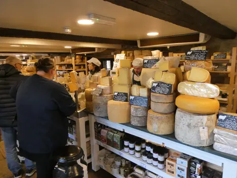 Photo of The Courtyard Dairy, a farm & farm shop near Austwick in the Forest of Bowland, North Yorkshire, northern England.