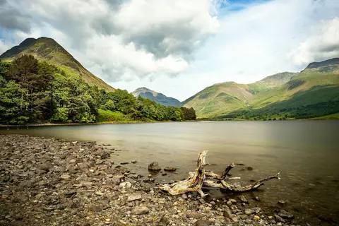 Photo of Wast Water, a Lake near Nether Wasdale in the Lake District, Cumbria, north west England.