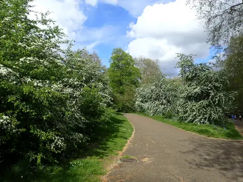 Photo of Green Park, a Grade II* registered house & garden in London, England.