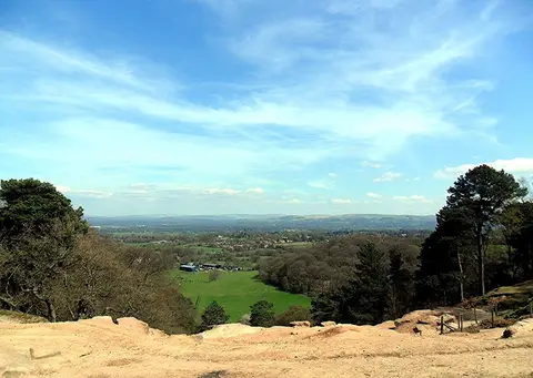 Photo of Alderley Edge, a Site of Special Scientific Interest near Nether Alderley, Cheshire, north west England.