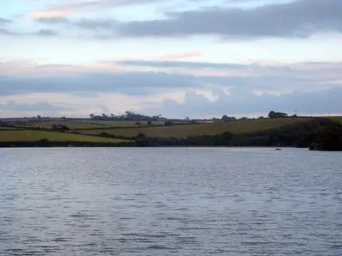Photo of the coast at Ardevora, Cornwall, south west England.