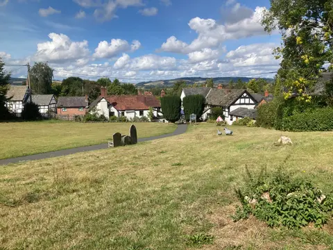 Photo of Pembridge, a village in Herefordshire, central England.