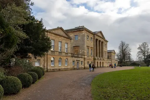 Photo of Basildon Park, a Grade II registered house & garden near Goring-on-Thames in the North Wessex Downs, Berkshire, south east England.