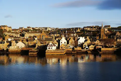 Photo of Stromness, a village in Hoy and West Mainland, the Orkney Islands, the Scottish Highlands and Islands.