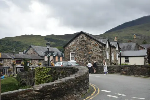 Photo of Beddgelert, a village in Eryri, Gwynedd, north Wales.