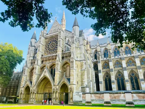 Photo of Westminster Abbey, an abbey in London, England.