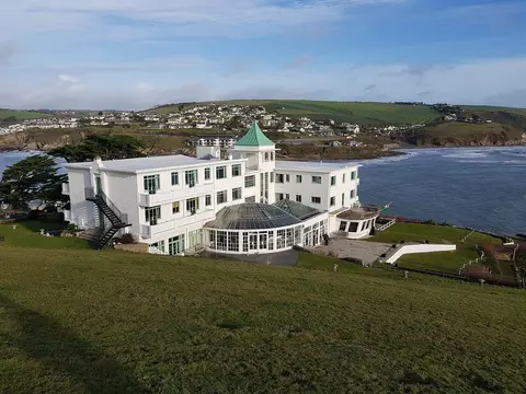 Photo of Burgh Island, an island in Devon, south west England.