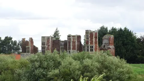 Photo of Torksey Castle, a ruined castle near Stow, Lincolnshire, central England.