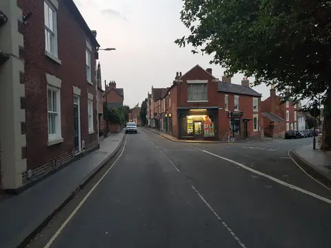 Photo of Melbourne, a village in Derbyshire, central England.