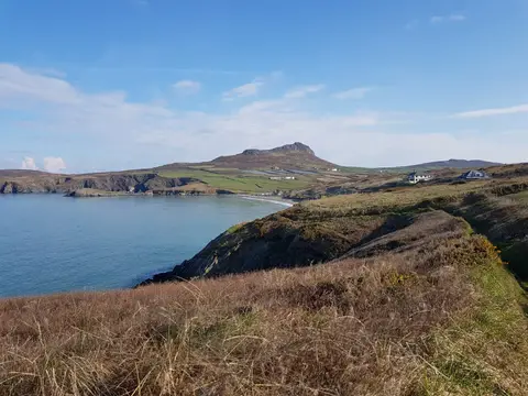 Photo of Whitesands Bay, a beach near St Davids, Pembrokeshire, south west Wales.