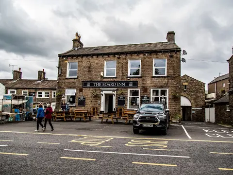 Photo of The Board Inn, a pub near Hawes in the Yorkshire Dales, North Yorkshire, northern England.
