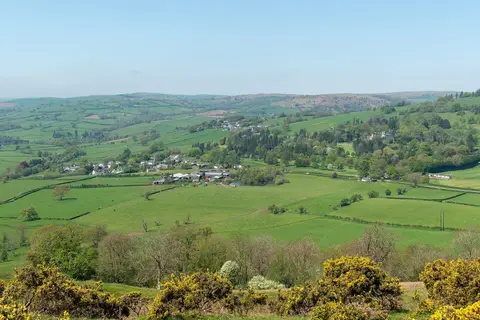 Photo of Pen y Crug, a hillfort near Brecon in Bannau Brycheiniog, the Powys, mid Wales.