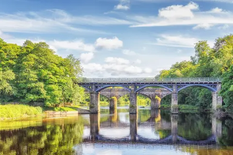 Photo: Crook o' Lune, a viewpoint near Caton in the Forest of Bowland, Lancashire, north west England.