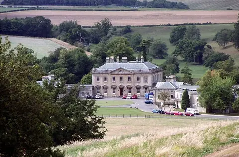 Photo of Newton Park, a Grade II* registered house & garden near Bath, Somerset, south west England.