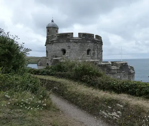 Photo of St Mawes, a village in Cornwall, south west England.