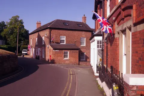 Photo of Audlem, a village in Cheshire, north west England.