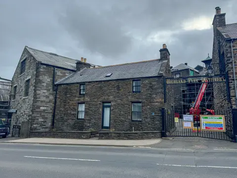 Photo of Highland Park Distillery, a distillery near Kirkwall, the Orkney Islands, the Scottish Highlands and Islands.