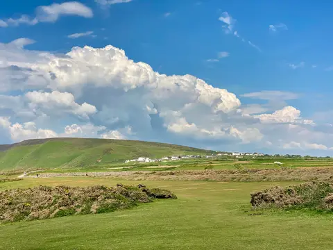 Photo of Rhossili, a village in Gower, Swansea, south west Wales.