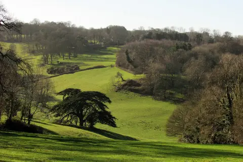Photo of Lupton House, a Grade II* registered house & garden near Dartmouth, Devon, south west England.