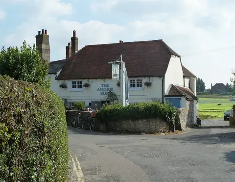 Photo of The Anchor Bleu, a pub near Bosham in Chichester Harbour, West Sussex, south east England.