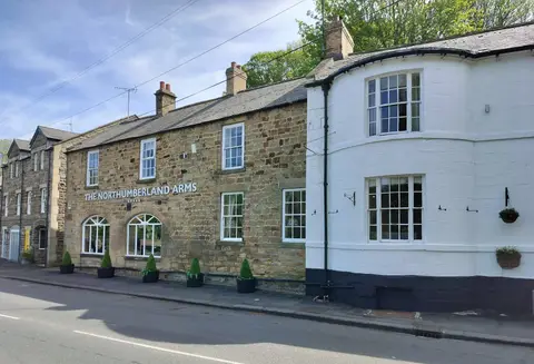Photo of The Northumberland Arms, a pub near Felton, Northumberland, north east England.