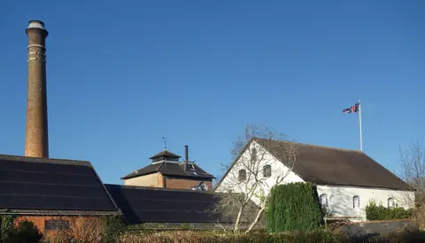 Photo of Arkell's Brewery, a brewery near Swindon, Wiltshire, south west England.