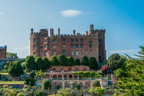 Photo of Powis Castle, a castle near Welshpool, the Powys, mid Wales.