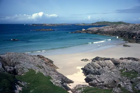 Photo of the Isle of Coll, an island in Argyll and Bute, the Scottish Highlands and Islands.